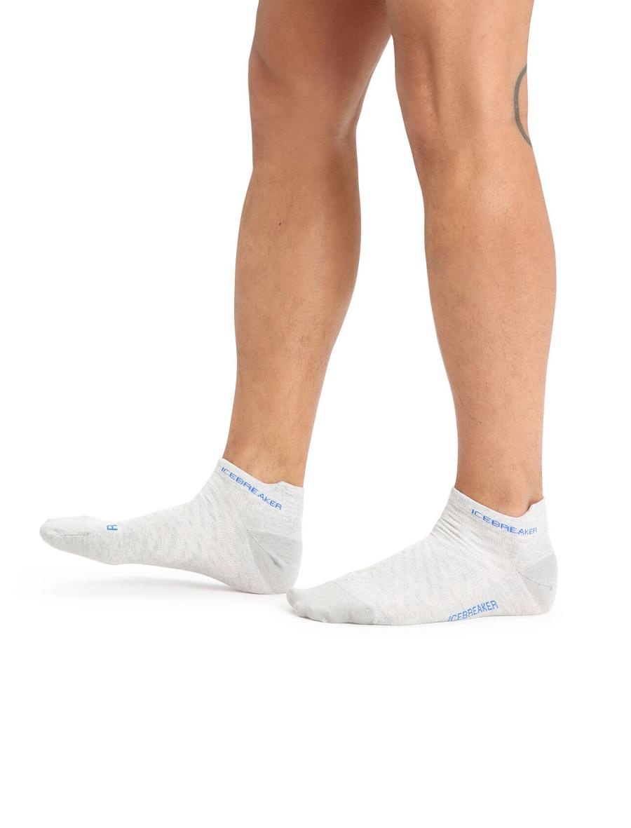 Ether / Lazurite Men's Icebreaker Merino Run+ Ultralight Micro Socks | USA 1035XYUF